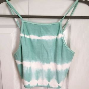 Zara tye dye crop top